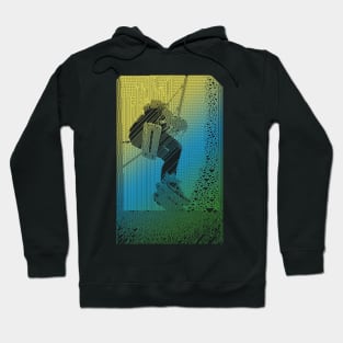 8-bit Swing Girl ∆∆∆∆ Graphic Design/Illustration Hoodie